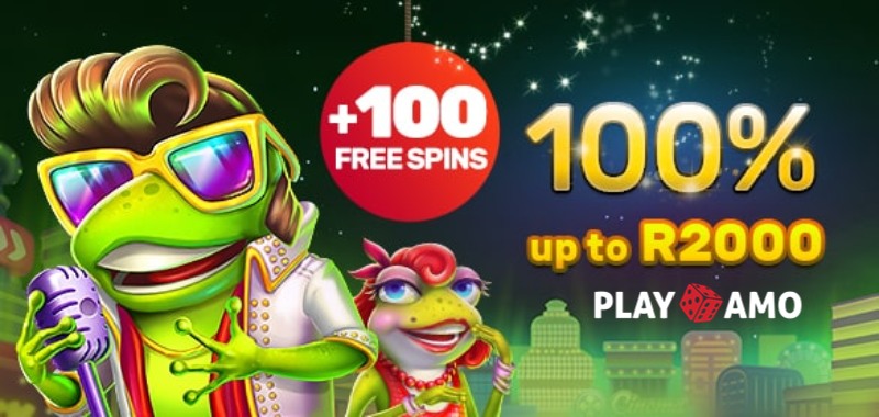 100% up to R2000 + 100 Free Spins PlayAmo