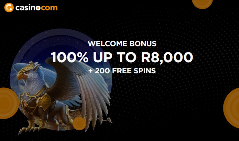 Welcome Bonus 100% up to R8,000 + 200 Free Spins casino.com